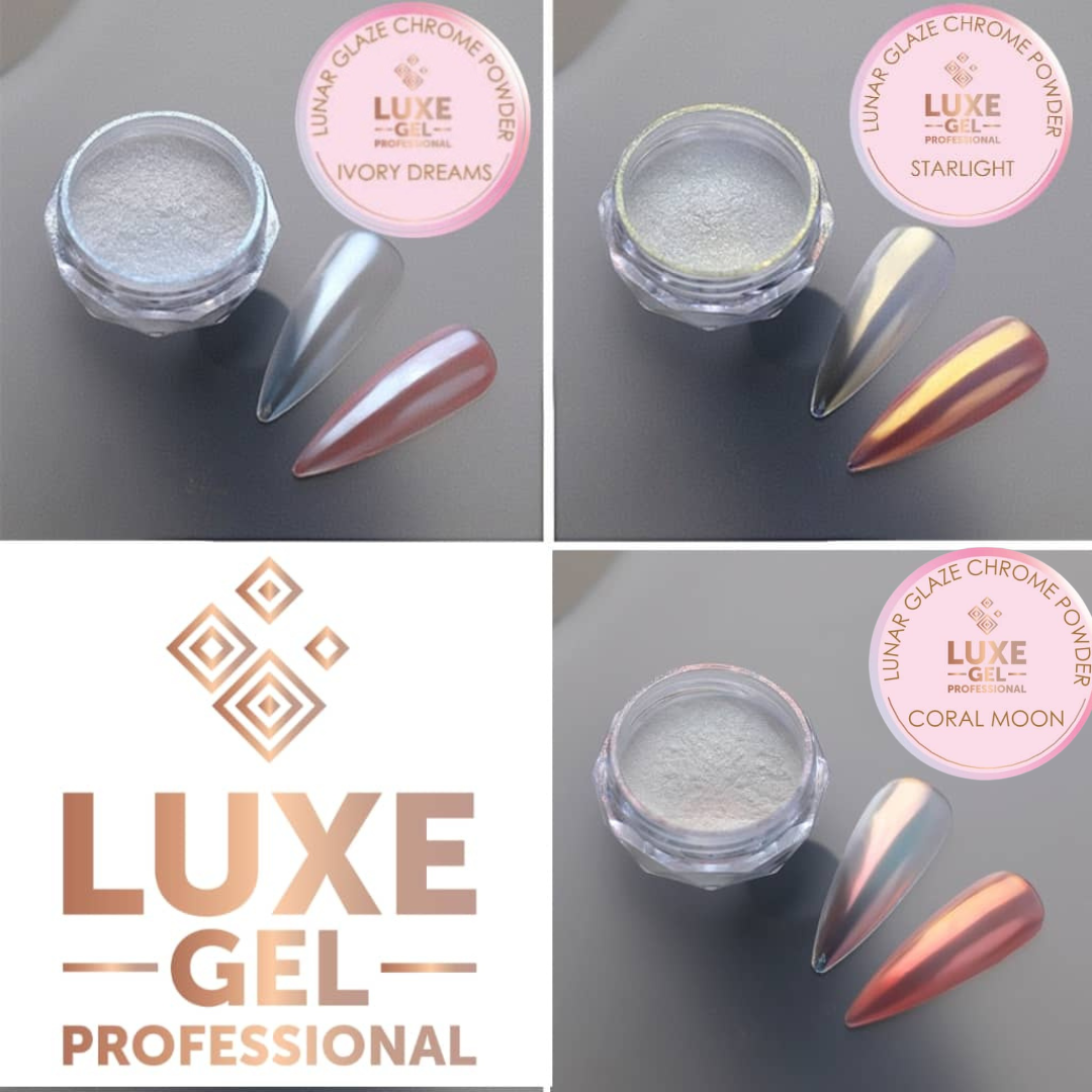 LUNAR GLAZE CHROME POWDER - CORAL MOON