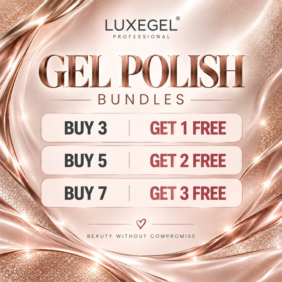 BUY 3 GET 1 FREE BUY 5 GET 2 FREE BUY 7 GET 3 FREE